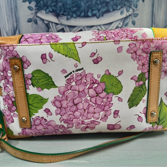 Dooney and Bourke Gorgeous Convertible Bag With Lavender Hydrangea Flowers - Picture 7 of 14